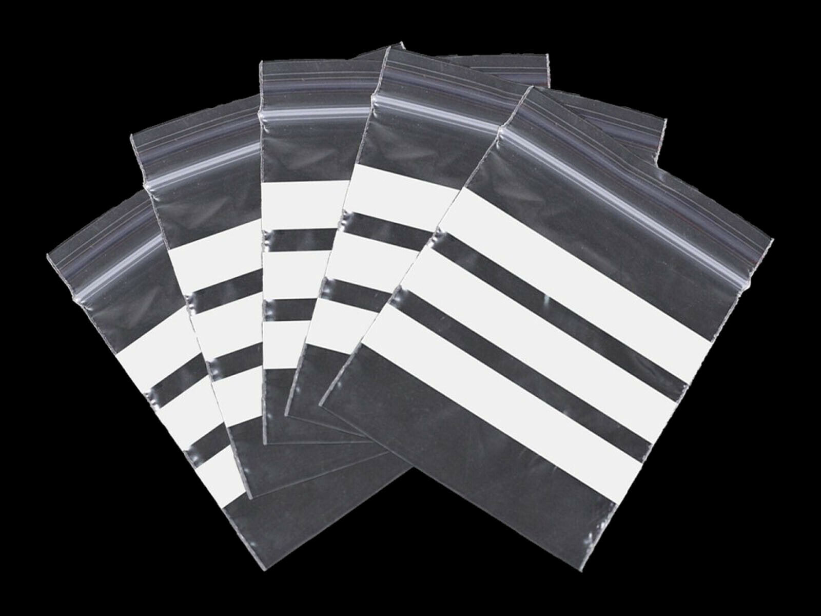 Grip Seal Bags WRITE ON PANEL Resealable Clear Poly Bag 18 Sizes Available